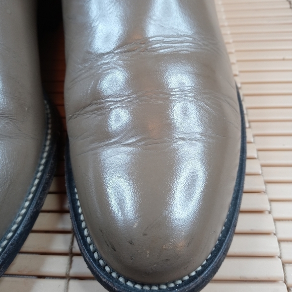 Justin Taupe Classic Roper Boot Lady 5.5 B/ Style - Picture 5 of 10